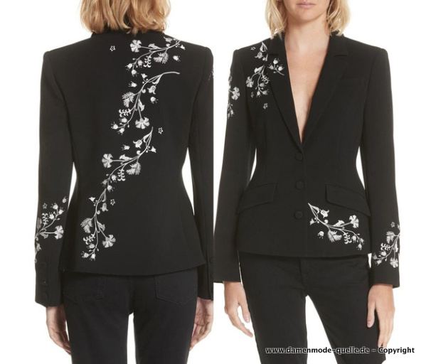 Eleganter Blumen Print Hosenanzug Elegant in&nbsp;Schwarz
