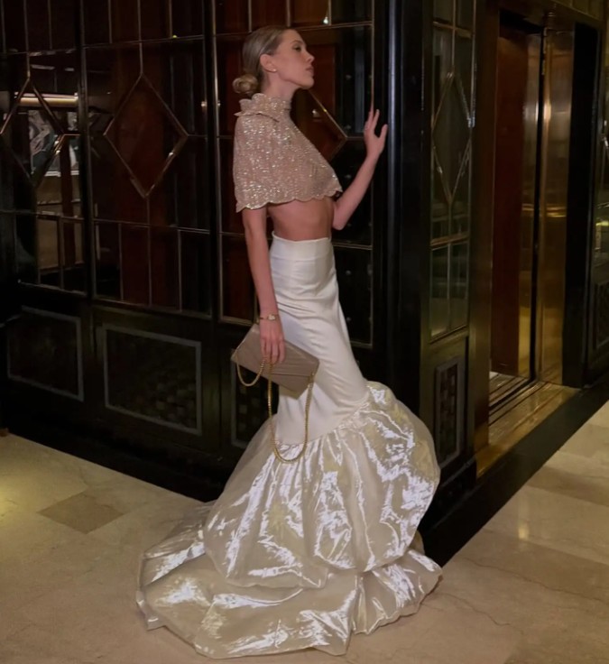 Langer Meerjungfrau Rock für die Braut mit Hohe Taille